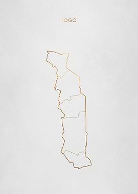 Gold Togo Map