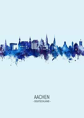 Aachen Skyline Deutschland