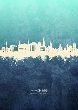 Aachen Skyline Deutschland