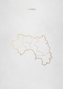 Gold Guinea Map