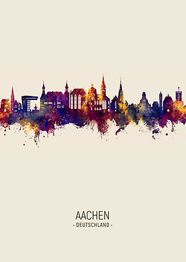 Aachen Skyline Deutschland
