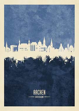 Aachen Skyline Deutschland