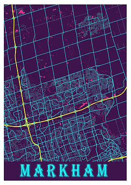 Markham Neon City Map