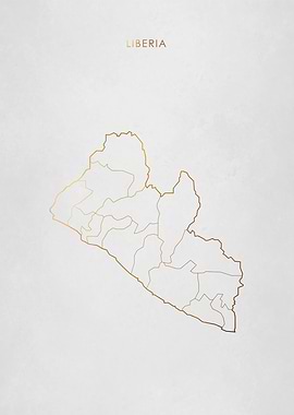 Gold Liberia Map