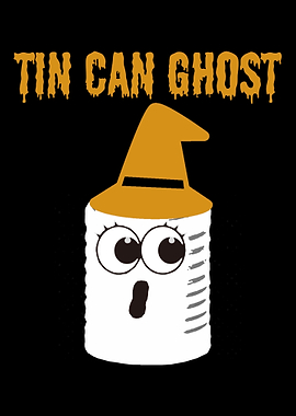Tin can ghost Halloween