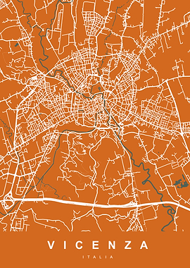 VICENZA City Map Italy