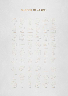 Africa Nation Maps Chart