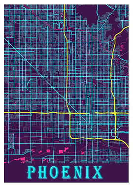 Phoenix Neon City Map