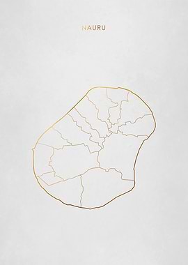Gold Nauru Map