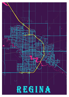Regina Neon City Map