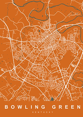 Bowling Green Map Kentucky