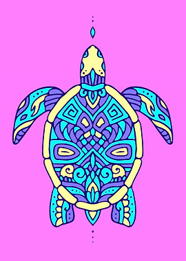 Turtle ocean art