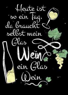 Witziger Wein Spruch