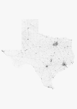 Roads of Texas Map