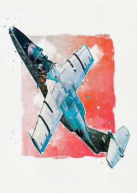 SAAB 105 Watercolor