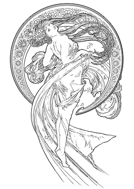 Alphonse Mucha Dance