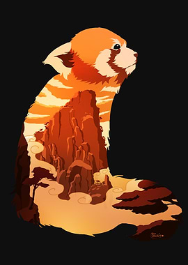 Chinese red panda