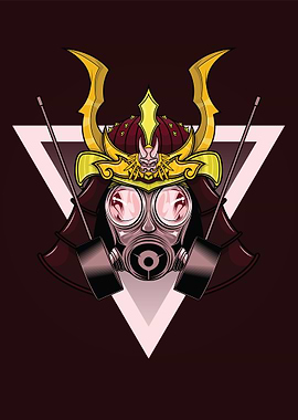 Hannya Samurai In Gas Mask