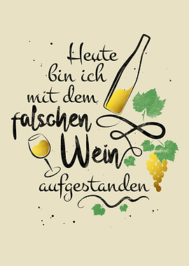 Humorvoller Wein Spruch