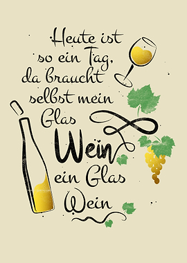 Witziger Wein Spruch