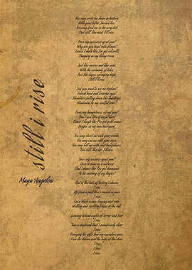 Still I Rise Maya Angelou
