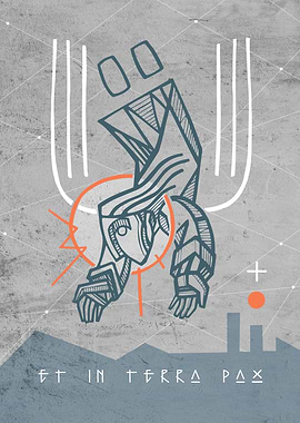 Religious angel drawing