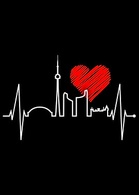 Toronto Skyline Heartbeat