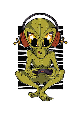 Alien Gamer with