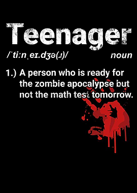 Teenager Definition Zombie