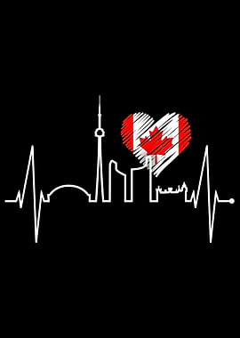 Toronto Skyline Heartbeat