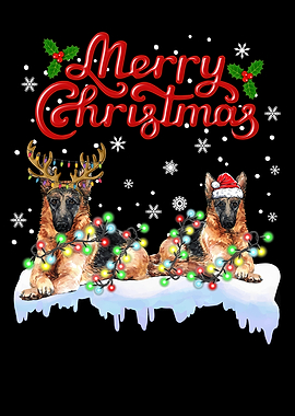German Shepherd Christmas
