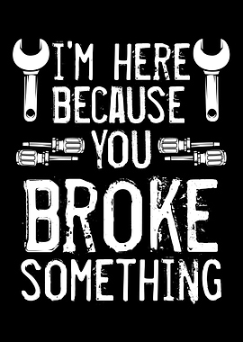 Im Here Because You Broke
