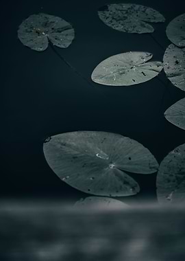 Leaves on water