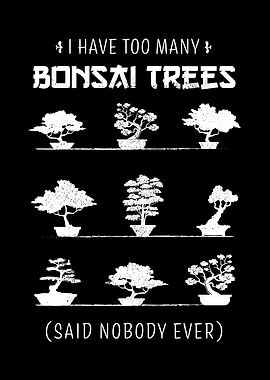 I have too many Bonsai