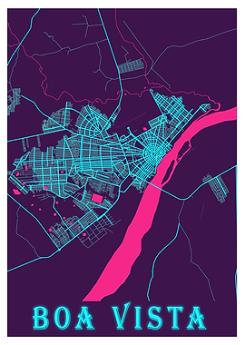 Boa Vista Neon City Map