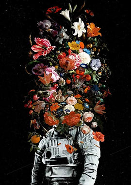 Floral astronaut