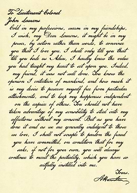 Hamilton Letter to Laurens