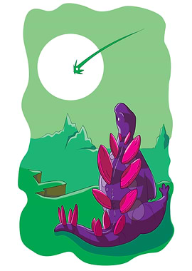 A Dinosaur Stegosaurus