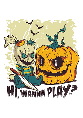 Evil Halloween Doll