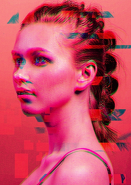 Glitchy Woman
