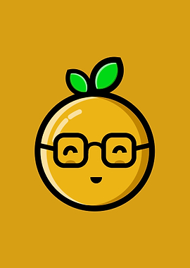 Orange Cute in cartoon