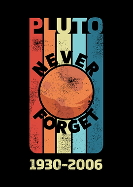 Pluto Never Forget Retro