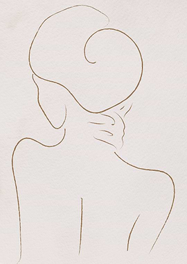 Woman lines minimalism