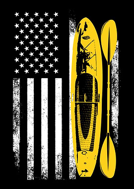 Kayak US Flag
