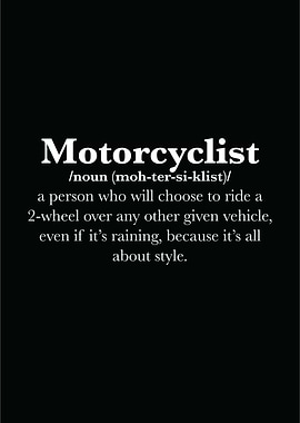 Motorcyclist definition