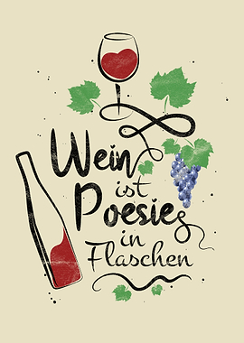 Poesie Wein Spruch