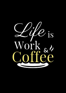 Coffee typography design