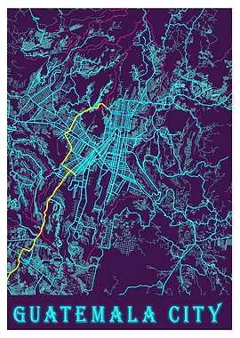 Guatemala City Neon City