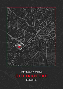 Old Trafford Stadium Art