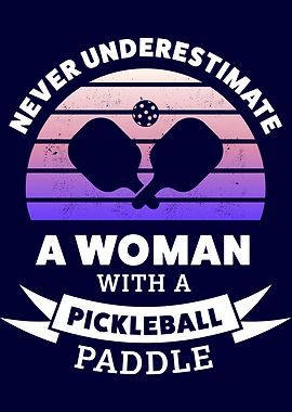 Woman with Pickleball
